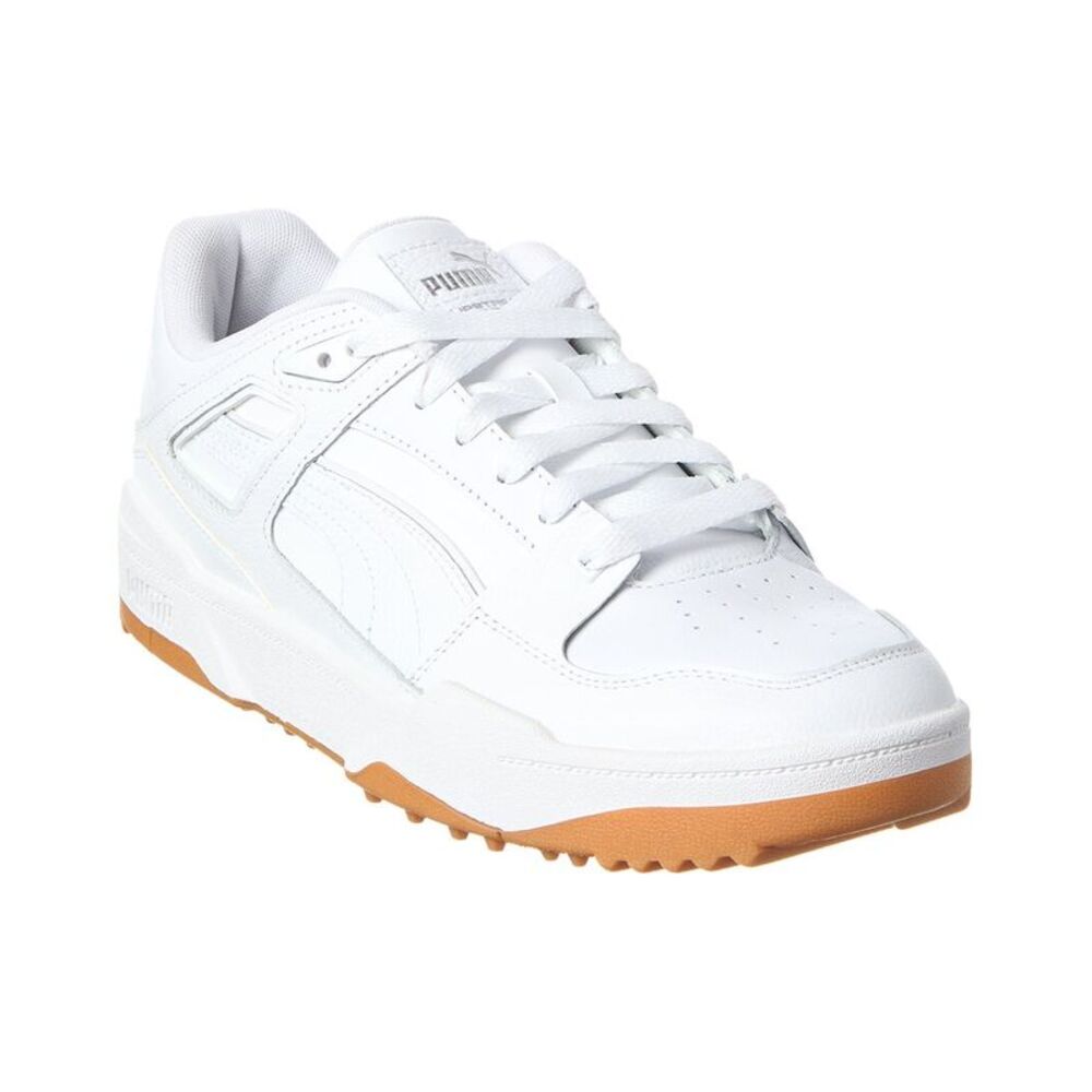 Puma Golf Slipstream Canvas & Leather Sneaker, White